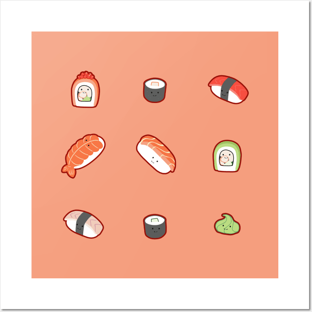 Sushi Menu Wall Art by vpessagno